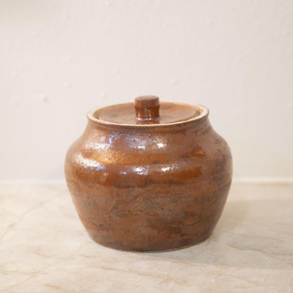 Handmade Pottery Sugar Jar with lid